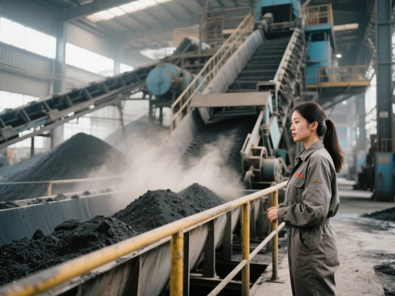 大型洗煤廠生產現場